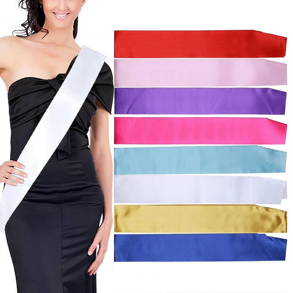 Bride Tribe Sash - สายคาดเอวว่างสำหรับปาร์ตี้งานแต่งงานเจ้าสาวทีมอาบน้ำเจ้าสาวผ้าคาดเอวซาตินชนเผ่าสำหรับพิธีมอบรางวัลชายกระโปรงการตกแต่งด้วยริบบิ้น