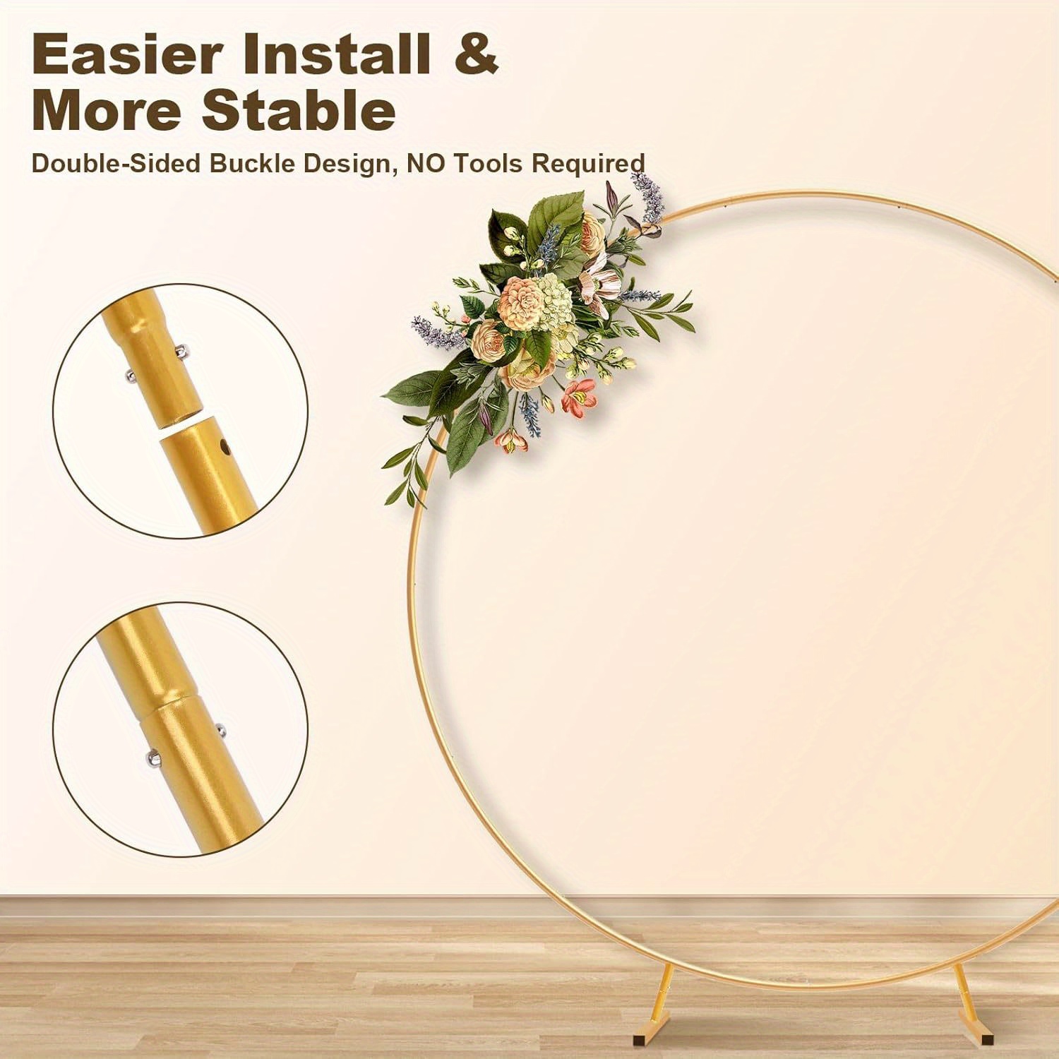 5.9-6.6-7FT โลหะวงกลมบอลลูนขาต - Wedding Balloon Arch บทวิจารณ์และราคา