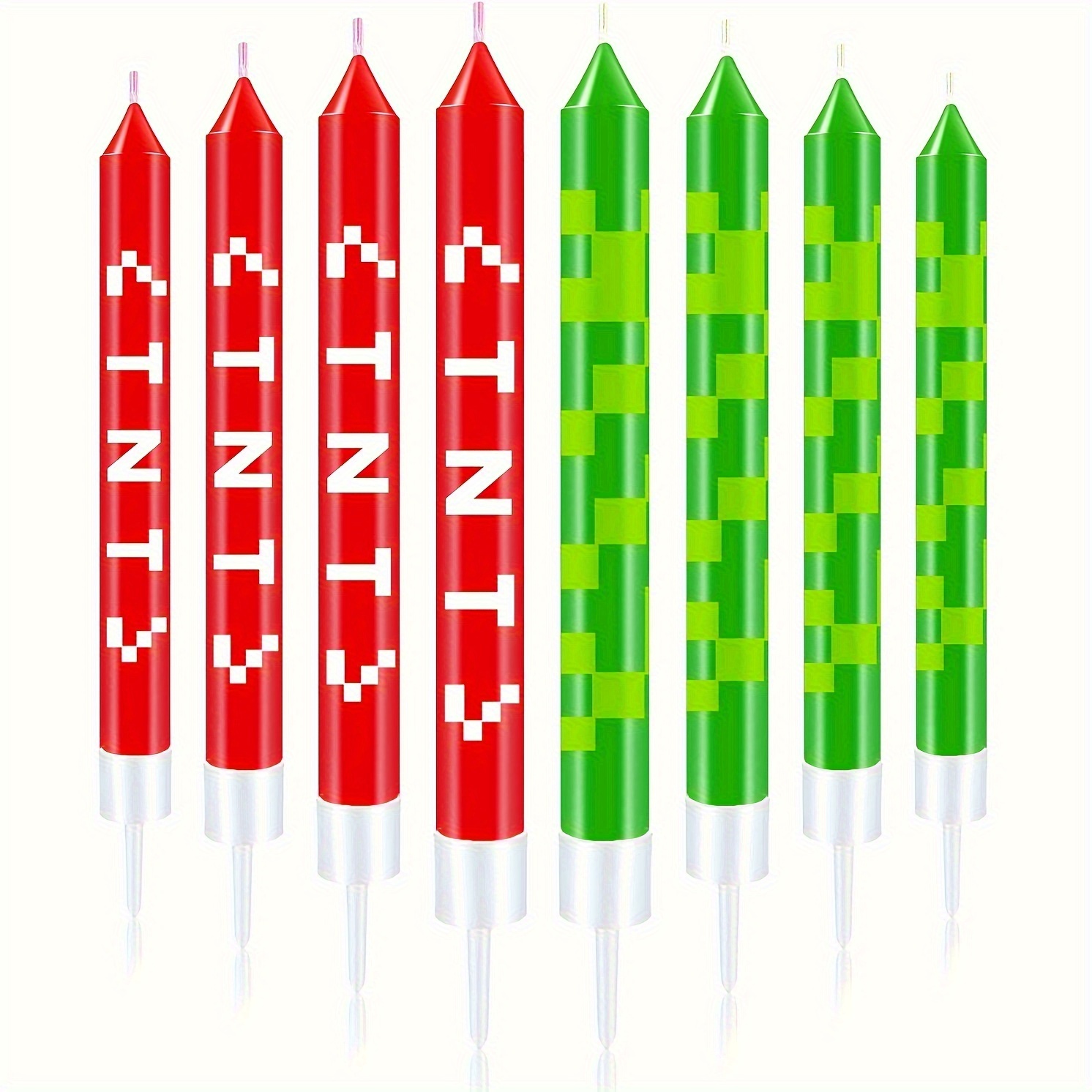12/24 ชิ้น เทียนเค้กพิกเซลสีเข - Unity Candle Set บทวิจารณ์และราคา