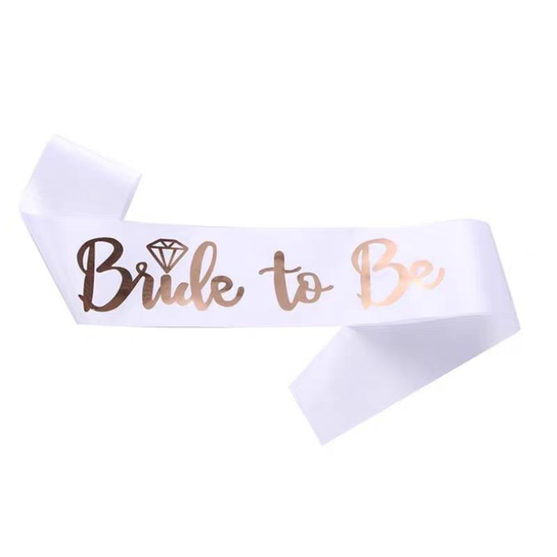 1ชุดทองคำสีกุหลาบทีมเจ้าสาวจะไ - Bride Tribe Sash บทวิจารณ์และราคา