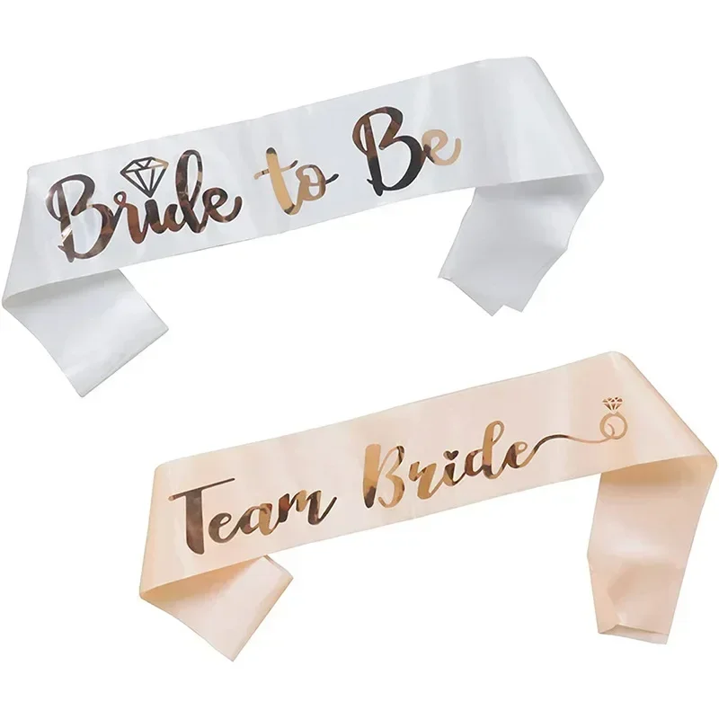 1ชุดทองคำสีกุหลาบทีมเจ้าสาวจะไ - Bride Tribe Sash บทวิจารณ์และราคา
