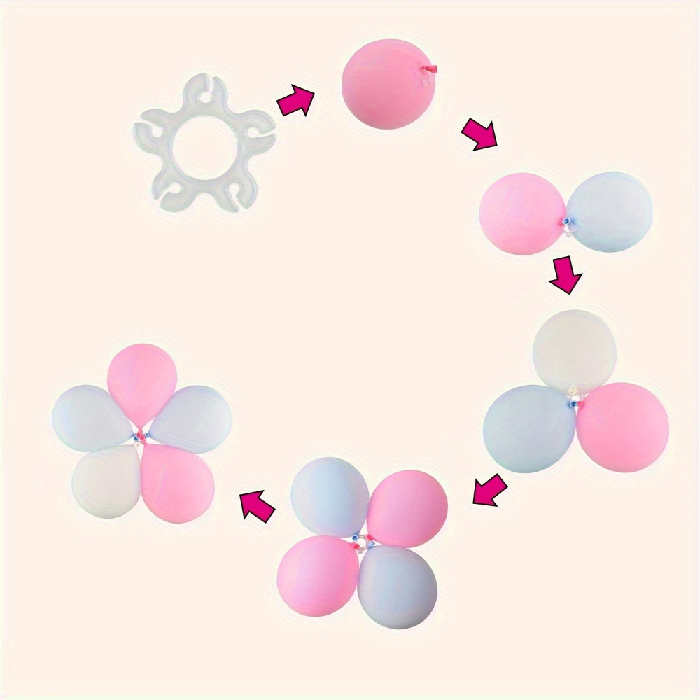 50 ชิ้น คลิปหนีบลูกโป่ง พลาสติ - Wedding Balloon Arch บทวิจารณ์และราคา