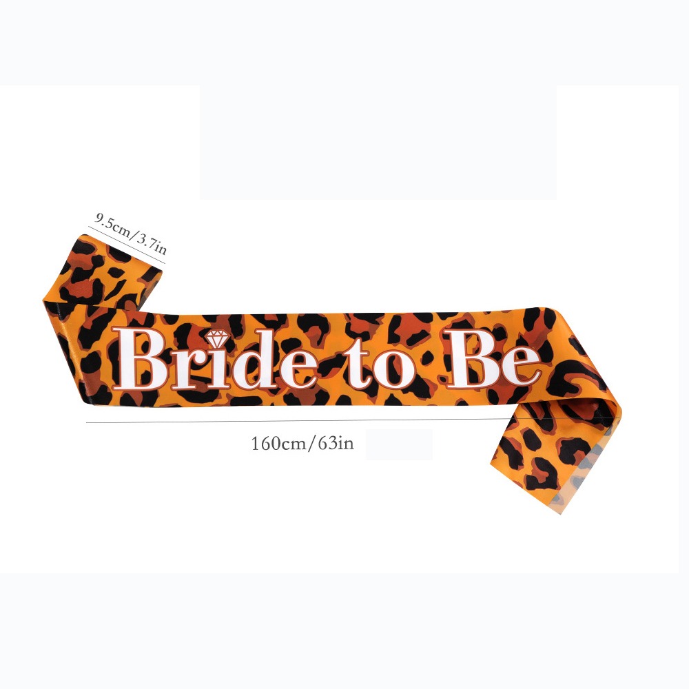 สายสะพายข้างลายเสือดาวสำหรับเจ - Bride Tribe Sash บทวิจารณ์และราคา
