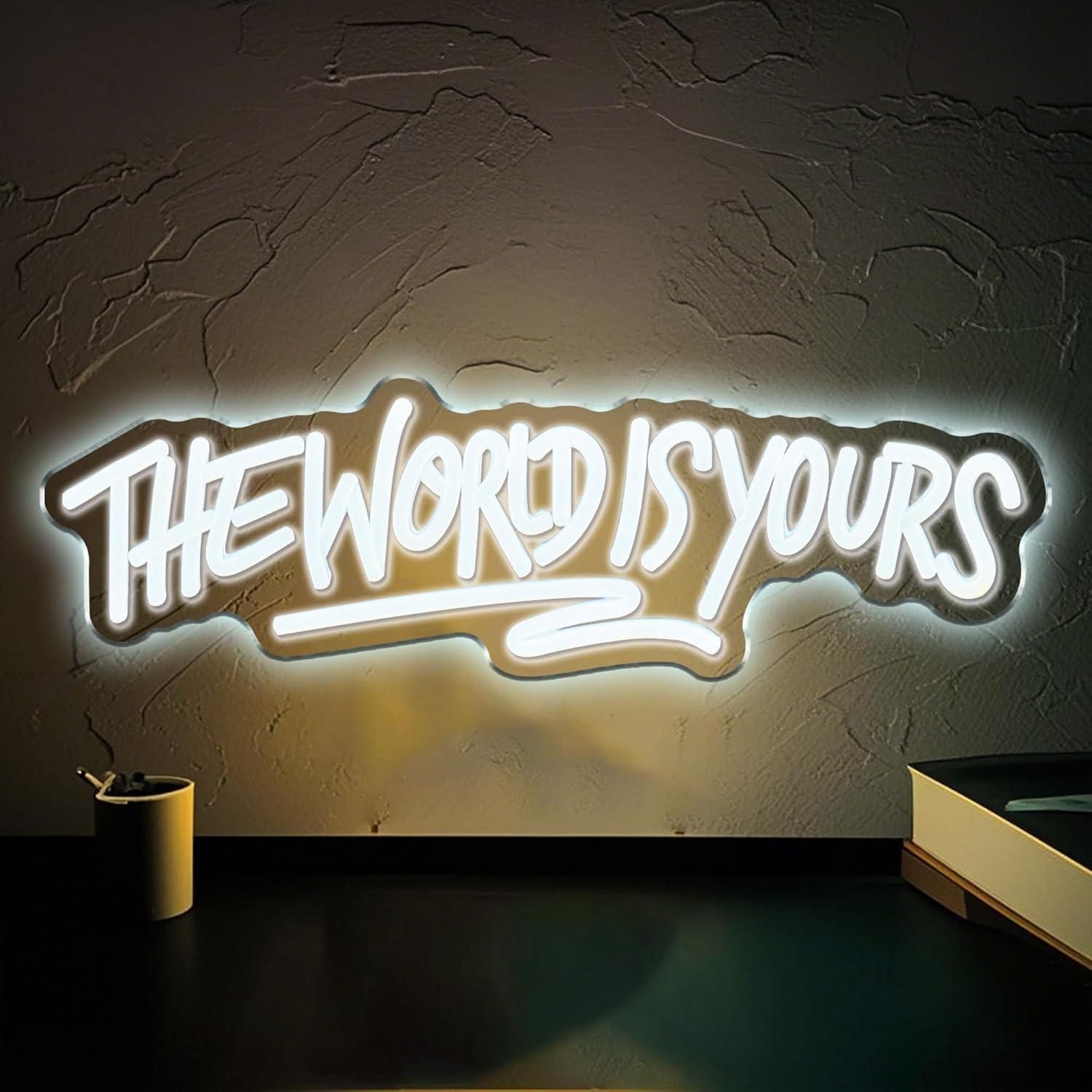 ป้ายไฟนีออน The World is Yours - Wedding Led บทวิจารณ์และราคา