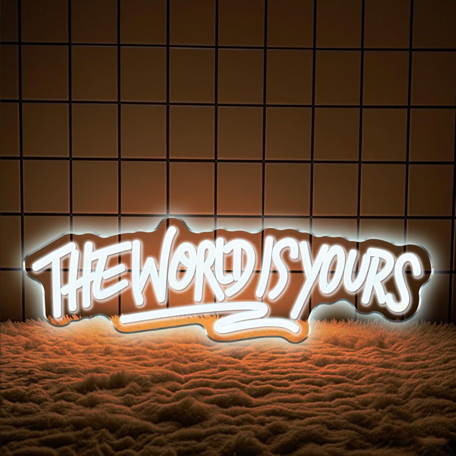 ป้ายไฟนีออน The World is Yours - Wedding Led บทวิจารณ์และราคา