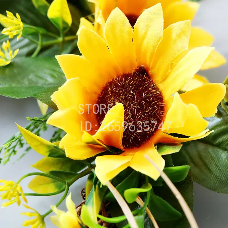 สำหรับพวงมาลัยดอกทานตะวันจำลอง - Wedding Decor Supply Store บทวิจารณ์และราคา